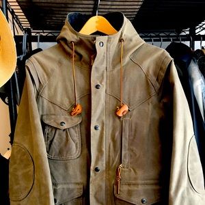 Monitaly waxed cotton canvas coat